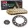 Chain and Sprocket Set compatible for Yamaha XT 500 76-89  Chain RK GB 520 XSO 100  open  GOLD  16/42