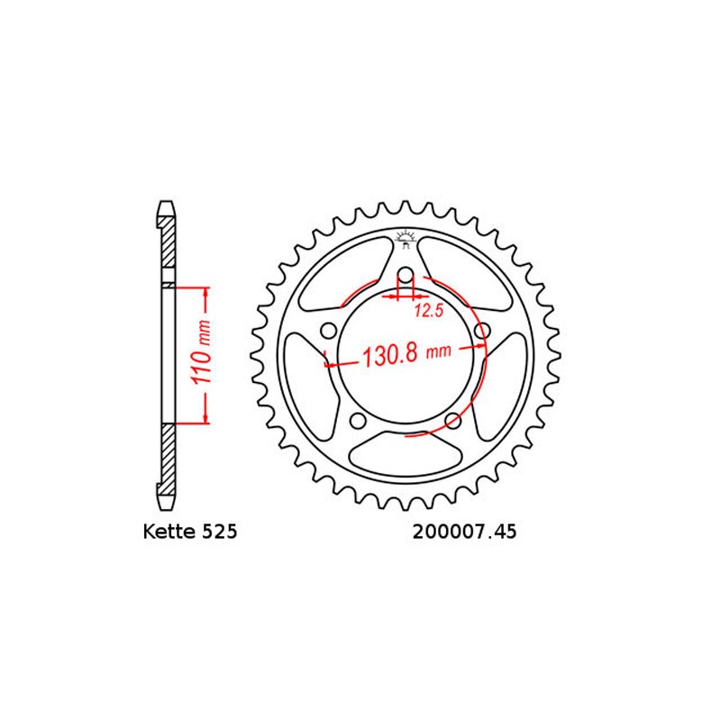 JT Sprockets 42 Tooth Rear Steel Sprocket For 520 Chain - JTR460.42 For - View #12