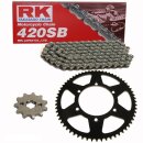Kettensatz geeignet für Kreidler SM 50 Supermoto 15-17 Kette RK 420 SB 140  offen 11/62
