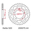 Kettensatz geeignet für BMW S 1000 RR 09-11 CONVERSION Kette RK GB 520 ZXW 118 GOLD offen 17/44