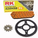 Chain and Sprocket Set compatible for Honda CB 125 F...