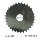 Alu Kettenrad Rohling in Teilung 530 mit 55 Zähnen