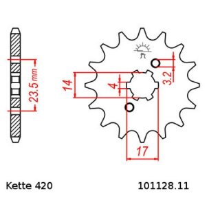Kettensatz geeignet fr Aprilia RS 50 LC 06-13  Kette RK PC 420 SB 132  offen  ORANGE  11/53