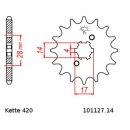 Chain and Sprocket Set Gilera SMT 50 03-05  Chain RK PC...