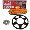 Chain and Sprocket Set Peugeot XR6 50 01-06  Chain RK PC...