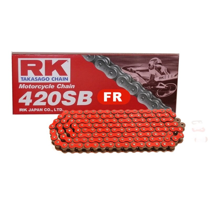 RK Racing Chain GB420MXZ-104 Gold 104-Links Heavy Duty Chain with Connecting Link 