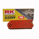 Motorcycle Chain in RED RK FR520H with 78 Links and Clip...