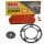 Chain and Sprocket Set Honda CB F250 04-06  Chain RK FR520H 106  open  RED  13/37