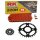 Chain and Sprocket Set Kawasaki KFX 250 A Mojave 250  87-04  Chain RK FR520H 90  open  RED  12/43