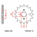 Chain and Sprocket Set compatible for Kawasaki KLX 110...