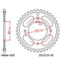 Kettensatz kompatibel mit Honda CBF 125 M 09-16  Kette JT 428 HDR 118  offen  16/42