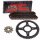 Chain and Sprocket Set compatible for Honda XLR 125 98-02  chain JT 428 HDR 130  open  17/51