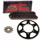 Chain and Sprocket Set compatible for  Kawasaki KDX 125 B 90-99  Chain JT 428 HDR 132  open  15/52