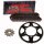 Chain and Sprocket Set compatible for  Kawasaki KDX 125 B 90-99  Chain JT 428 HDR 132  open  15/52