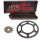 Chain and Sprocket Set compatible for Kawasaki KLX 125 B 03-06  chain JT 428 HDR 130  open  14/57