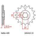 Kettensatz kompatibel mit Suzuki GZ 125 Marauder 98-13  Kette JT 428 HDR 132  offen  15/45