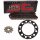 Chain and Sprocket Set compatible for Suzuki DR 125 SM 08-13  chain JT 428 HDR 130  open  16/50