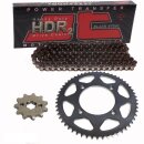 Chain and Sprocket Set compatible for Suzuki RV 125 Van Van 07-15  chain JT 428 HDR 134  open  14/49