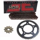 Chain and Sprocket Set compatible for Daelim VL 125 FI Daystar 13-17  Chain JT 428 HDR 146  open  14/45