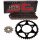 Chain and Sprocket Set compatible for Rieju RS-2 Naked 125 05-10  chain JT 428 HDR 130  open  14/46