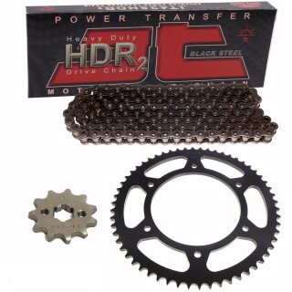 Chain and Sprocket Set compatible for Kreidler Supermoto 125 DT 07-08  Drum brake  chain JT 428 HDR 136  o