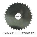 Aluminum sprocket blank custom made in 415 pitch with 22...