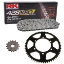 Kettensatz geeignet für Kawasaki Z 125 K 18-20 Kette RK 428 KRO 132 offen 16/56