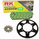 Chain and Sprocket Set compatible for Kawasaki Z 125 K...