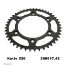 Steel rear sprocket with pitch 520 and 41 teeth JTR897.41