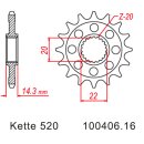 Kettensatz geeignet für BMW G 310 R 16-20 Kette RK...