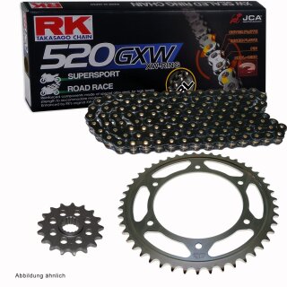 Kettensatz geeignet für BMW G 310 GS 16-20 Kette RK BL 520 GXW 112 SCHWARZ offen 16/40