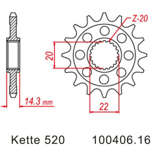 Kettensatz geeignet fr BMW G 310 GS 16-20 Kette RK 520 XSO 112 offen 16/40