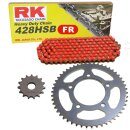 Chain and Sprocket Set SWM SM 125 R 17-20 Chain RK FR 428 HSB 136 open RED 14/54