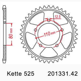 Chain and Sprocket Set Honda CRF1000 Africa Twin 16-20 chain DID 525 ZVM-X 124 open 16/42