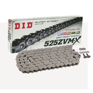 Chain and Sprocket Set Honda CRF1000 Africa Twin 16-20 chain DID 525 ZVM-X 124 open 16/42