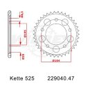 Kettensatz geeignet für Aprilia SRV850 12-18 Kette DID 525 VX3 102 offen 22/47