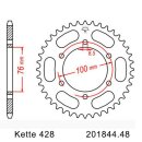 Chain and Sprocket Set compatible for Yamaha MT 125 14-19 chain DID 428 VX G&B Gold 132 open 14/48