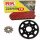 Chain and Sprocket Set compatible for Honda XL 185 79-83  chain RK FR 428 HSB 120  open  RED  14/49