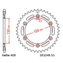 Kettensatz geeignet für Honda XLR 125 98-02  Kette DID 428 VX G&B Gold 130  offen  17/51