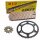 Chain and Sprocket Set compatible for Kawasaki KLX 125 B 03-06  chain DID 428 VX G&B Gold 130  open  14/57