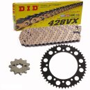 Chain and Sprocket Set compatible for Suzuki DR 125 SM...