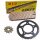 Chain and Sprocket Set compatible for Daelim VL 125 FI Daystar 13-17 chain DID 428 VX G&B Gold 146 open 14/45