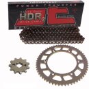 ALU Kettensatz kompatibel mit Husqvarna TE 125 4-Takter 11-13  Kette JT 428 HDR 138  offen  14/59