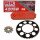 Chain and Sprocket Set Rieju MRX 50 Top Edition 06-09  Chain RK FR 420 SB 126  open  RED  11/48