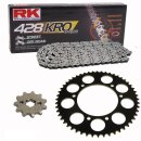 Kettensatz geeignet für Aprilia 125 SX  ABS E4 18-20 Kette RK 428 KRO 136 offen 13/62