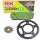 Kettensatz geeignet für SWM SM 125 R 21-24 Kette RK CG 428 HSB 136 offen GRÜN14/54