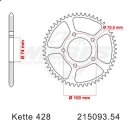 Kettensatz geeignet für SWM SM 125 R 21-24 Kette RK FR 428 HSB 136 offen ROT 14/54