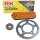 Kettensatz geeignet für SWM SM 125 R 21-24 Kette RK PC 428 HSB 136 offen ORANGE 14/54