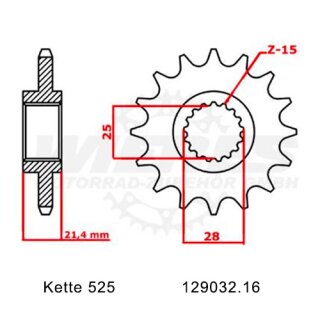 Kettensatz geeignet fr Aprilia SMV 750 Dorsoduro 08-16  Kette RK 525 XSO 112  offen  16/46