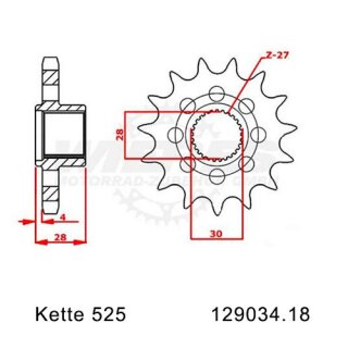 Kettensatz geeignet fr Aprilia NA 850 Mana 08-16  Kette RK 525 XSO 100  offen  18/40